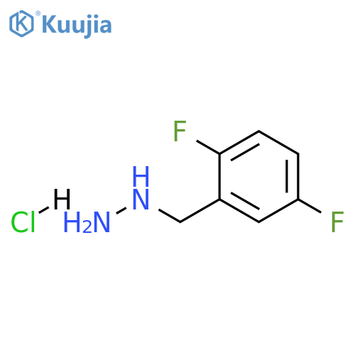 (2,5-difluorophenyl)methylhydrazine hydrochloride structure