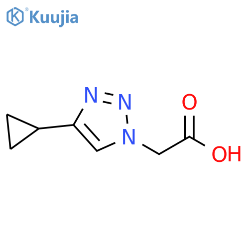 2-(4-cyclopropyl-1H-1,2,3-triazol-1-yl)acetic acid structure