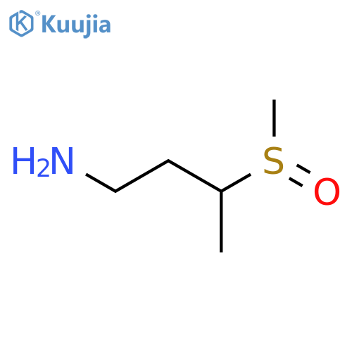 3-methanesulfinylbutan-1-amine structure