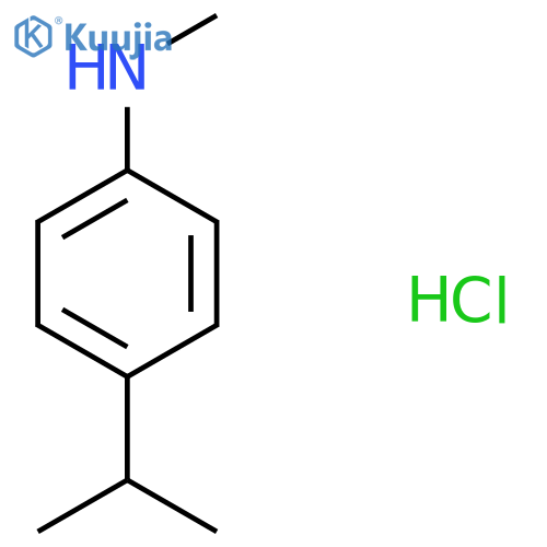 N-methyl-4-(propan-2-yl)aniline hydrochloride structure