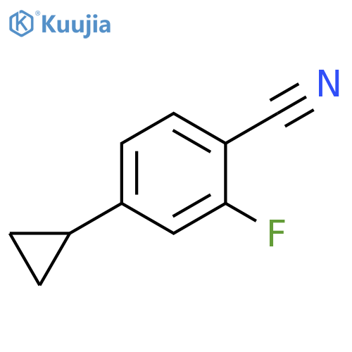 4-Cyclopropyl-2-fluorobenzonitrile structure