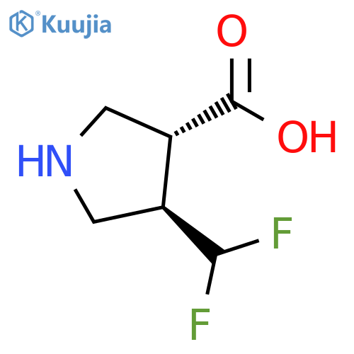 rac-(3R,4R)-4-(difluoromethyl)pyrrolidine-3-carboxylic acid, trans structure