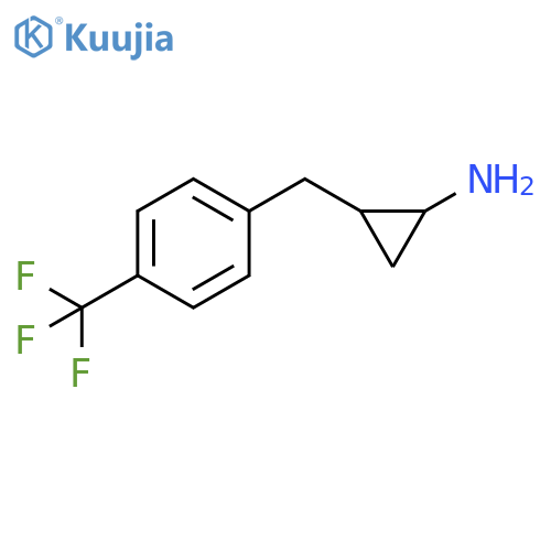 Cyclopropanamine, 2-[[4-(trifluoromethyl)phenyl]methyl]- structure