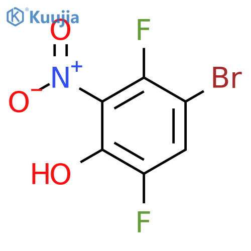 4-Bromo-3,6-difluoro-2-nitrophenol structure