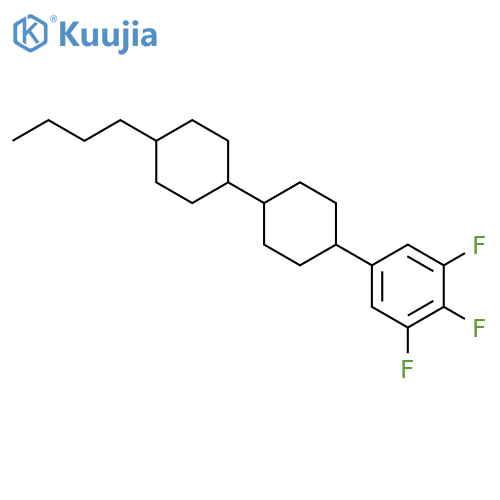 Benzene,5-[(trans,trans)-4'-butyl[1,1'-bicyclohexyl]-4-yl]-1,2,3-trifluoro- structure