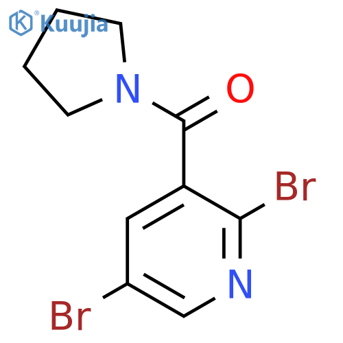 2,5-Dibromo-3-(pyrrolidinocarbonyl)pyridine structure