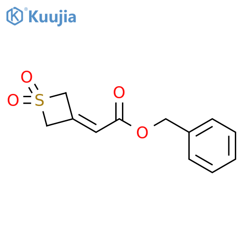 Benzyl 2-(1,1-dioxidothietan-3-ylidene)acetate structure