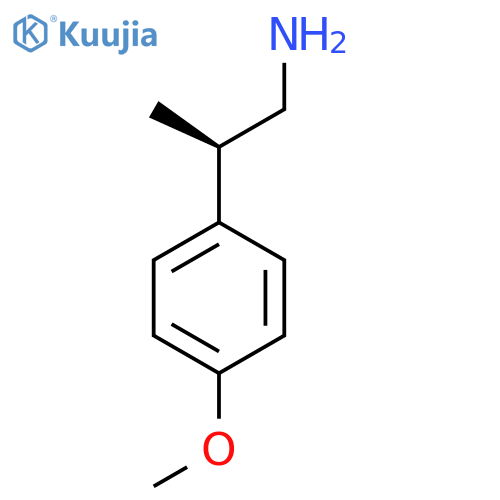 (2R)-2-(4-methoxyphenyl)propan-1-amine structure