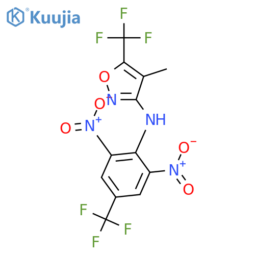 3-Isoxazolamine,N-[2,6-dinitro-4-(trifluoromethyl)phenyl]-4-methyl-5-(trifluoromethyl)- structure
