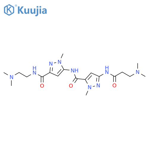1H-Pyrazole-3-carboxamide,N-[2-(dimethylamino)ethyl]-5-[[[3-[[3-(dimethylamino)-1-oxopropyl]amino]-1-methyl-1H-pyrazol-5-yl]carbonyl]amino]-1-methyl- structure