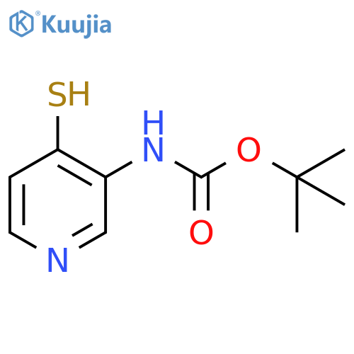 tert-Butyl (4-mercaptopyridin-3-yl)carbamate structure