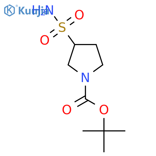 Tert-butyl 3-sulfamoylpyrrolidine-1-carboxylate structure