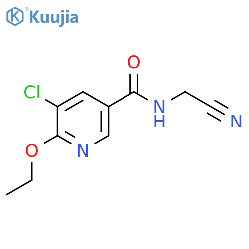 5-chloro-N-(cyanomethyl)-6-ethoxypyridine-3-carboxamide structure