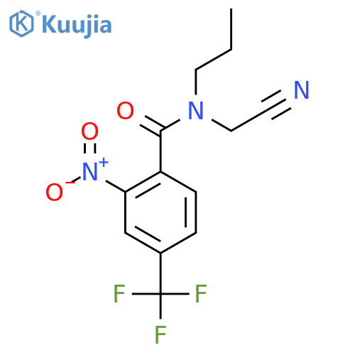 N-(cyanomethyl)-2-nitro-N-propyl-4-(trifluoromethyl)benzamide structure