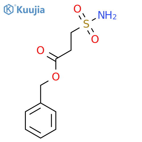 Benzyl 3-sulfamoylpropanoate structure