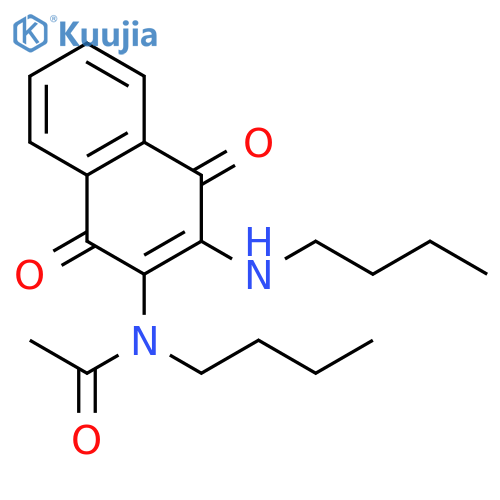 Acetamide,N-butyl-N-[3-(butylamino)-1,4-dihydro-1,4-dioxo-2-naphthalenyl]- structure
