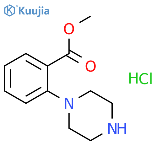 Methyl 2-(piperazin-1-yl)benzoate hydrochloride structure