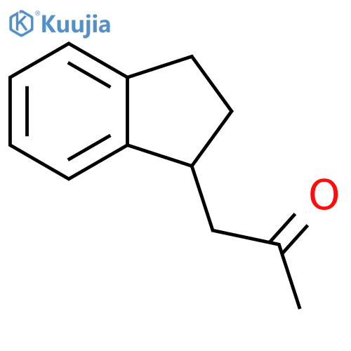 1-(2,3-dihydro-1H-inden-1-yl)propan-2-one structure