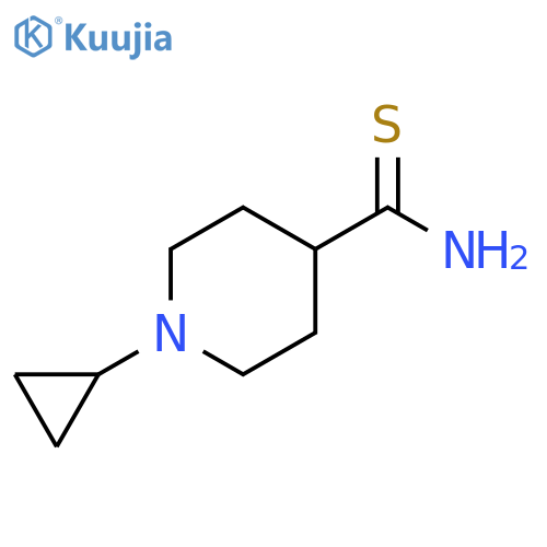 4-Piperidinecarbothioamide, 1-cyclopropyl- structure
