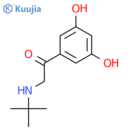 Ethanone, 1-(3,5-dihydroxyphenyl)-2-[(1,1-dimethylethyl)amino]- structure