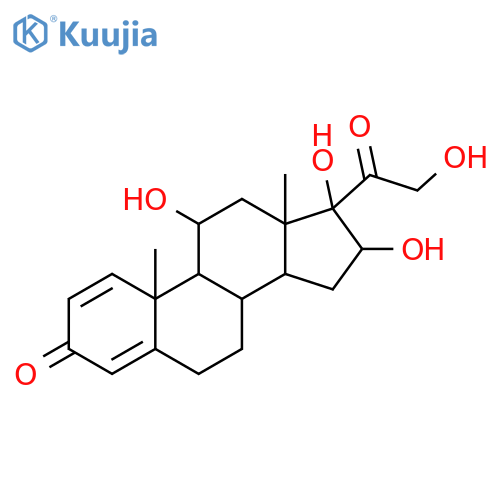 (8R,9R,10S,11R,13R,14R,16S,17R)-11,16,17-Trihydroxy-17-(2-hydroxyacetyl)-10,13-dimethyl-7,8,9,11,12,14,15,16-octahydro-6H-cyclopenta[a]phenanthren-3-one structure