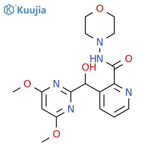 2-Pyridinecarboxamide,3-[(4,6-dimethoxy-2-pyrimidinyl)hydroxymethyl]-N-4-morpholinyl- structure