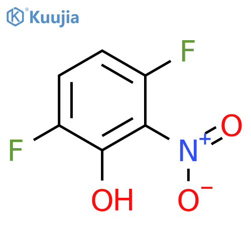 3,6-Difluoro-2-nitrophenol structure