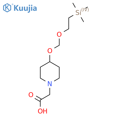 2-(4-((2-(Trimethylsilyl)ethoxy)methoxy)-piperidin-1-yl)acetic acid structure