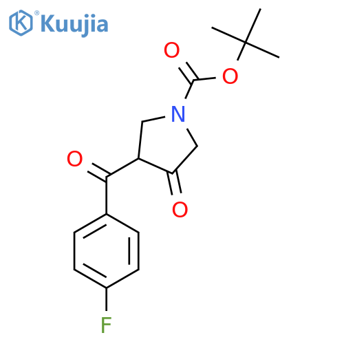 N-Boc-4-(4-Fluoro-benzoyl)-pyrrolidin-3-one structure
