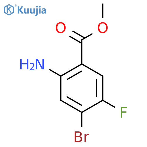 Methyl 2-amino-4-bromo-5-fluorobenzoate structure