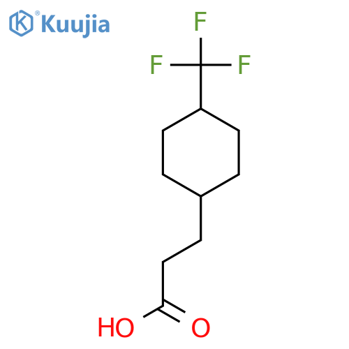 3-4-(trifluoromethyl)cyclohexylpropanoic acid structure