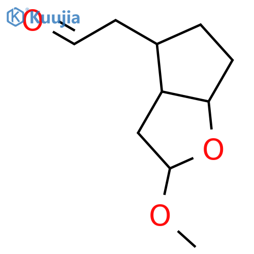 2H-Cyclopenta[b]furan-4-acetaldehyde, hexahydro-2-methoxy- structure