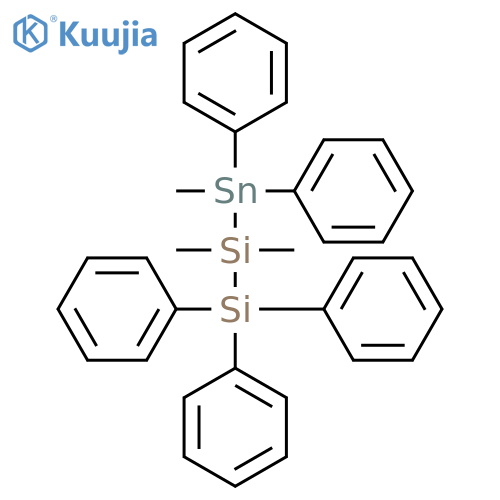 Disilane, 1,1-dimethyl-1-(methyldiphenylstannyl)-2,2,2-triphenyl- structure