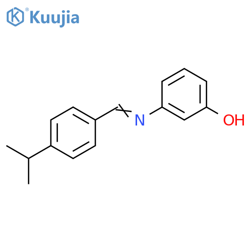 Phenol, 3-[[[4-(1-methylethyl)phenyl]methylene]amino]- structure
