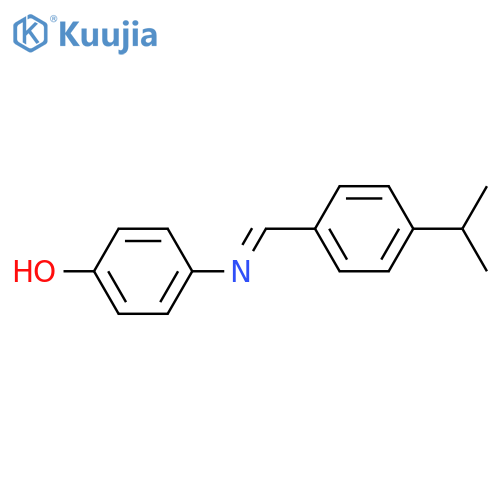 Phenol, 4-[[[4-(1-methylethyl)phenyl]methylene]amino]- structure
