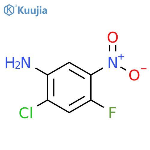 Benzenamine, 2-chloro-4-fluoro-5-nitro- structure
