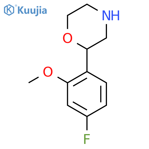 2-(4-fluoro-2-methoxyphenyl)morpholine structure
