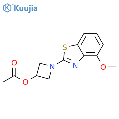 1-(4-methoxy-1,3-benzothiazol-2-yl)azetidin-3-yl acetate structure