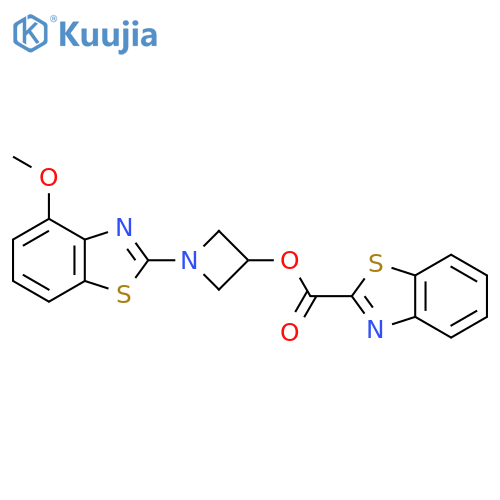 1-(4-methoxy-1,3-benzothiazol-2-yl)azetidin-3-yl 1,3-benzothiazole-2-carboxylate structure