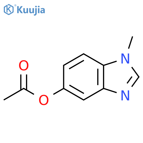 1-methyl-1H-1,3-benzodiazol-5-yl acetate structure