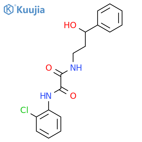 N-(2-chlorophenyl)-N'-(3-hydroxy-3-phenylpropyl)ethanediamide structure