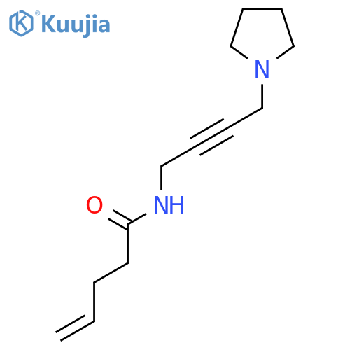 N-4-(pyrrolidin-1-yl)but-2-yn-1-ylpent-4-enamide structure