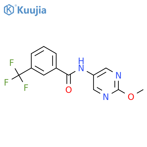 N-(2-methoxypyrimidin-5-yl)-3-(trifluoromethyl)benzamide structure