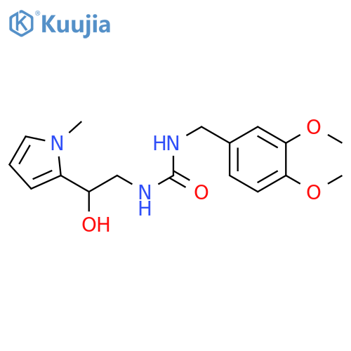 1-(3,4-dimethoxyphenyl)methyl-3-2-hydroxy-2-(1-methyl-1H-pyrrol-2-yl)ethylurea structure