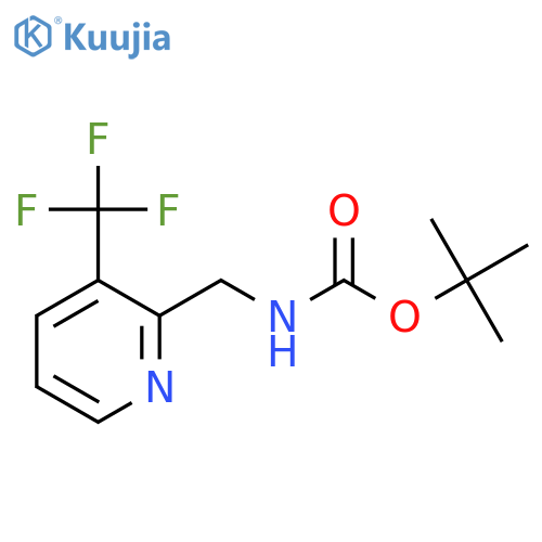 tert-Butyl ((3-(trifluoromethyl)pyridin-2-yl)methyl)carbamate structure