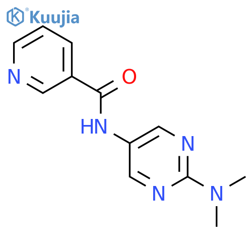N-2-(dimethylamino)pyrimidin-5-ylpyridine-3-carboxamide structure