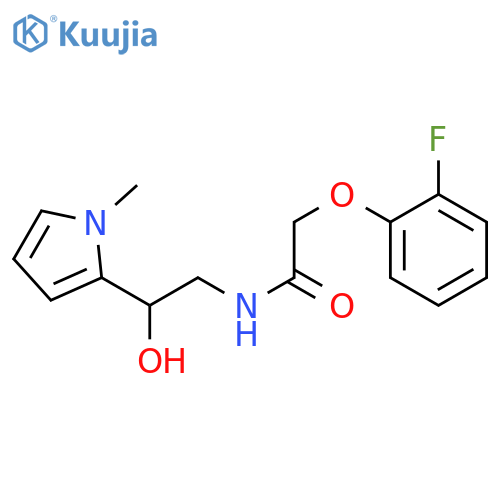 2-(2-fluorophenoxy)-N-2-hydroxy-2-(1-methyl-1H-pyrrol-2-yl)ethylacetamide structure