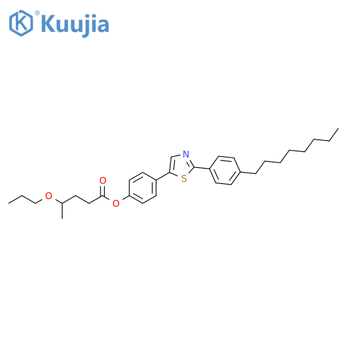 Pentanoic acid, 4-propoxy-, 4-[2-(4-octylphenyl)-5-thiazolyl]phenyl ester structure