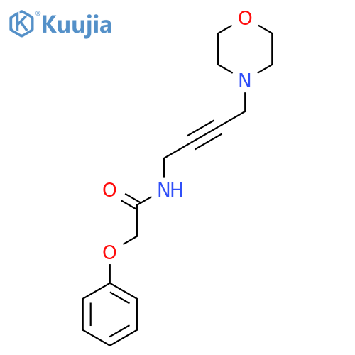 N-4-(morpholin-4-yl)but-2-yn-1-yl-2-phenoxyacetamide structure