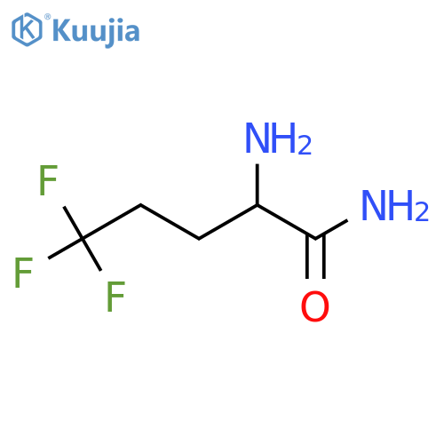 2-Amino-5,5,5-trifluoropentanamide structure